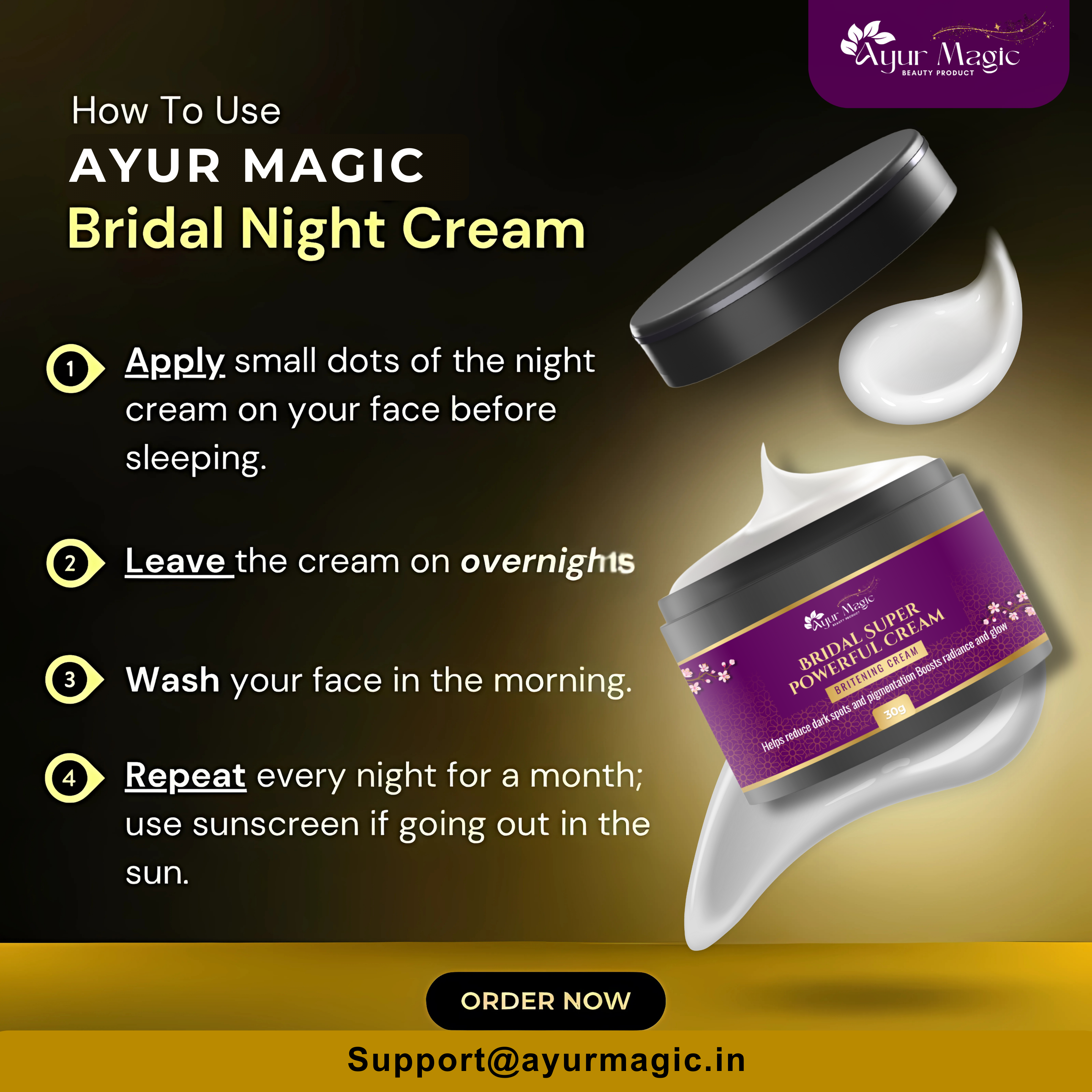 Ayur Magic Bridal Super Powerful Cream for Face (40gm)