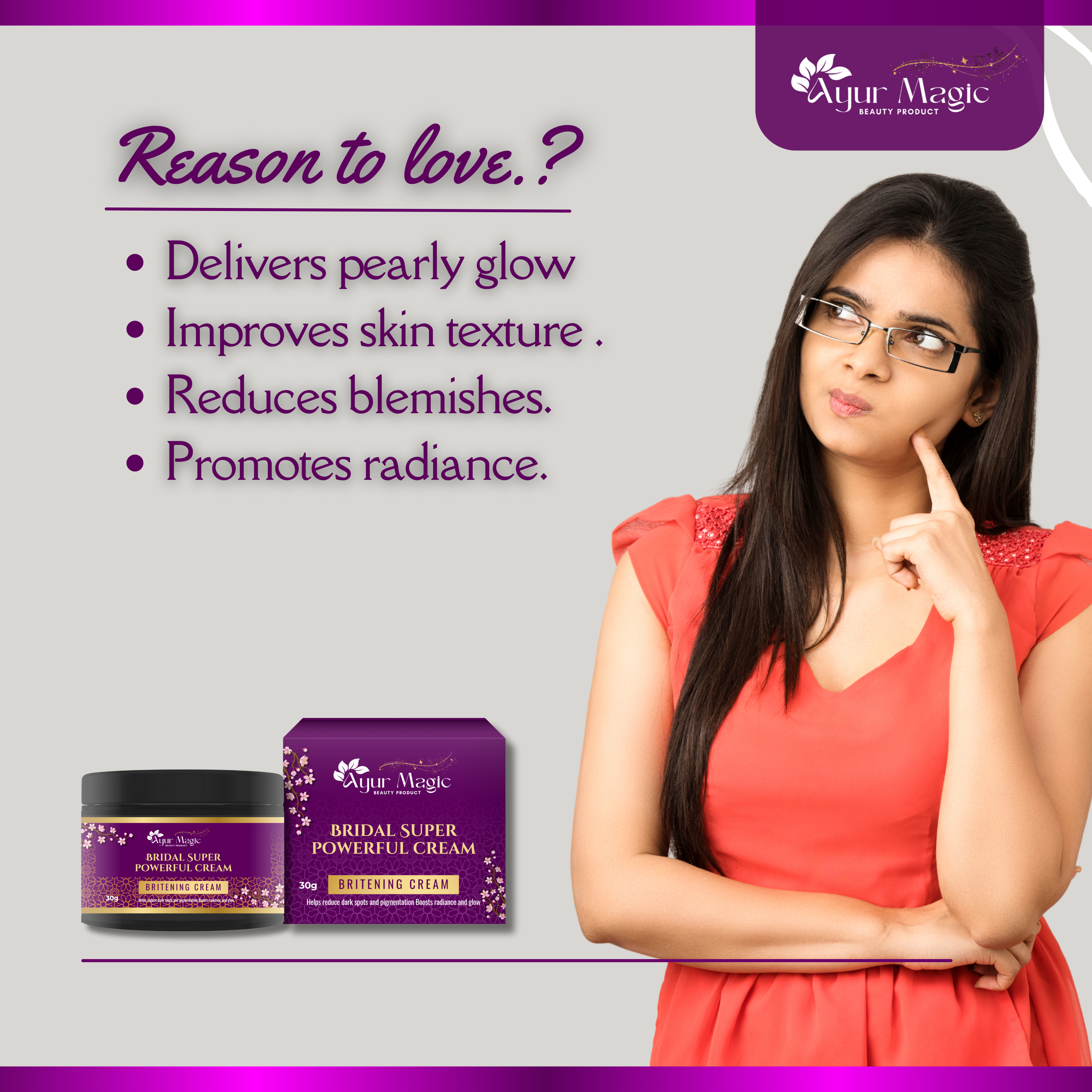 Ayur Magic Bridal Super Powerful Cream for Face (40gm)