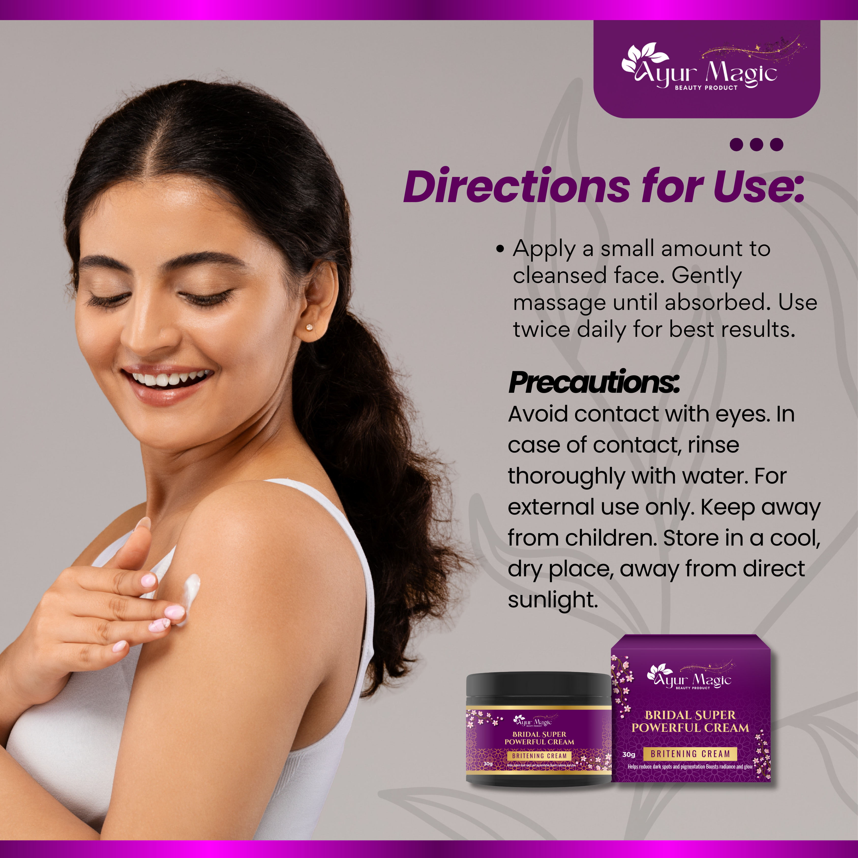 Ayur Magic Bridal Super Powerful Cream for Face (40gm)